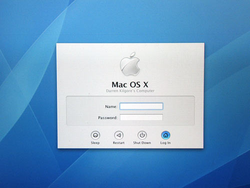 change password setup macbook g4 leopard with disk