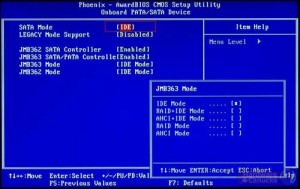 Sata mode в биосе что это