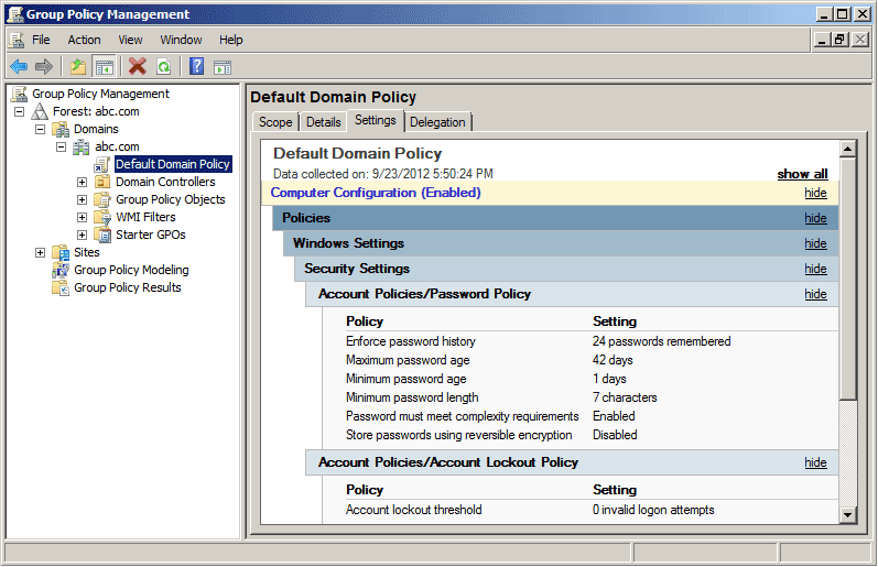 How To Change Active Directory Password Policy In Windows Server 2008 