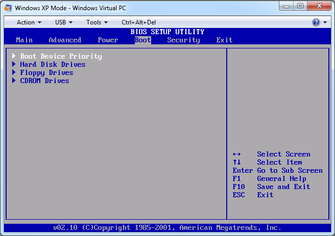 windows xp boot disk on windows 7