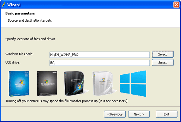 microsoft windows xp boot disk usb