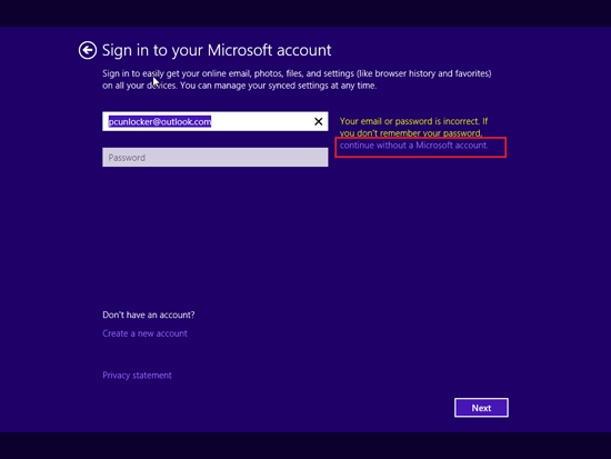 microsoft account picture not changing