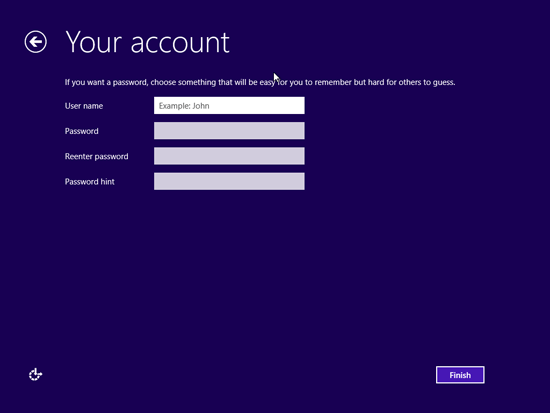 change microsoft account to local account without password
