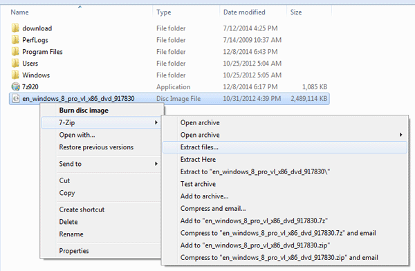 how to zip a file in windows 8