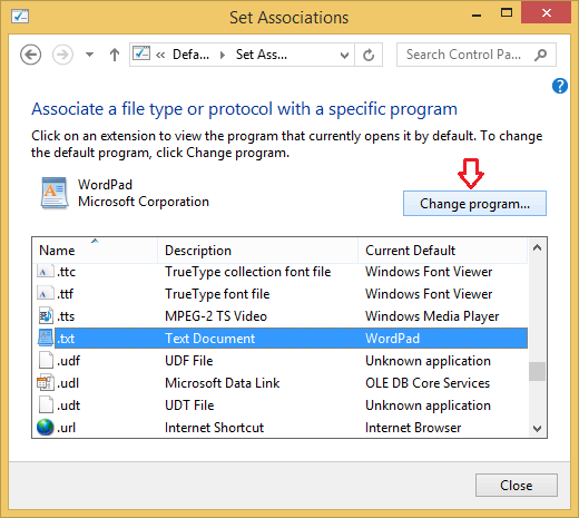 Windows 10 Associate A File Type With A Specific App Password Recovery