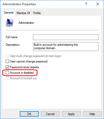 Command To Enable Administrator Account In Windows Vista