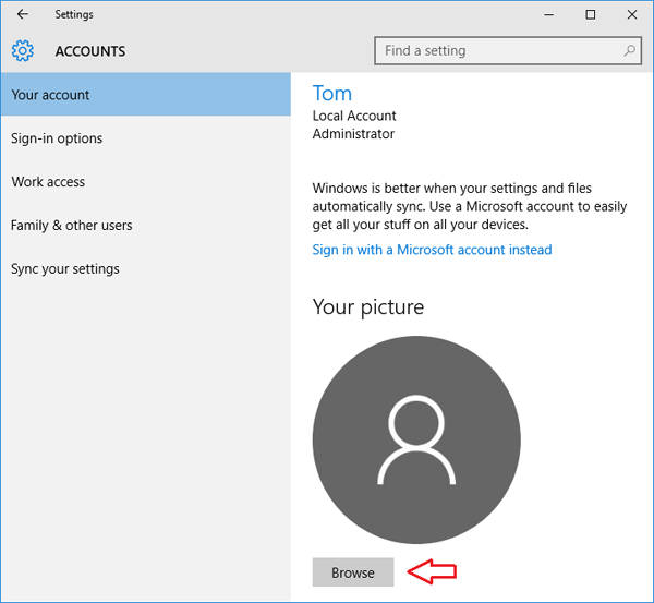 how can i change name on microsoft windows 10 account