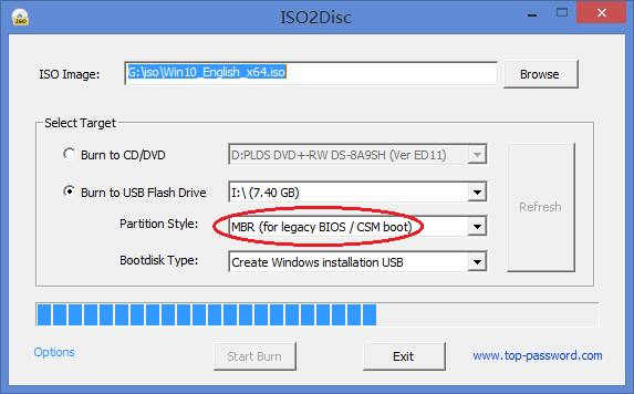 USB-Boot-Windows XP iso