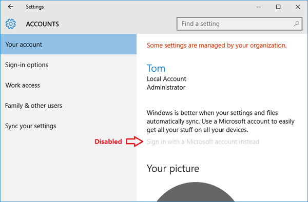 3 Ways to Block or Disable Microsoft Account in Windows 10 / 8 ...