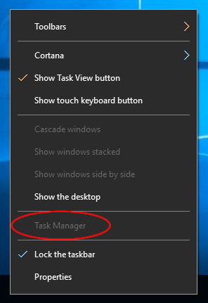 disable task view in windows 10