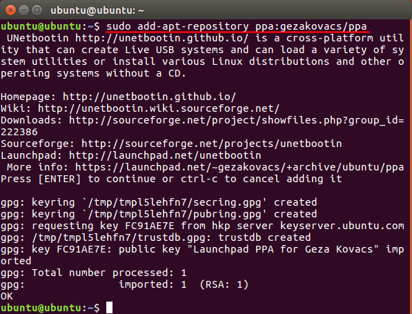 bootable usb creator tool ubuntu