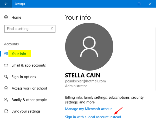 change email on microsoft account