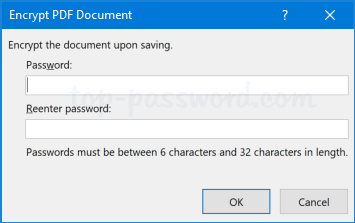 password protect existing pdf files