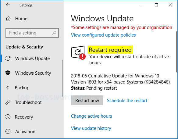 Enable Auto Login When Windows Updates Require a Restart Password Recovery