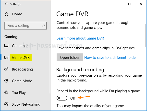 how to disable windows 10 game bar