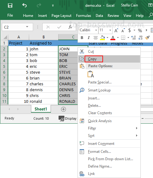 How To Change Text To Uppercase Or Lowercase In Excel 2016 Password 