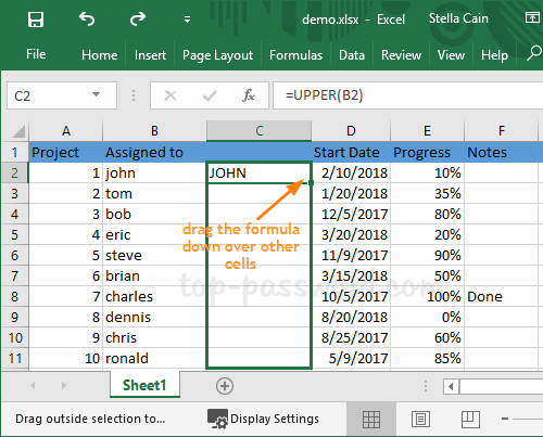 how to change uppercase to lowercase in word