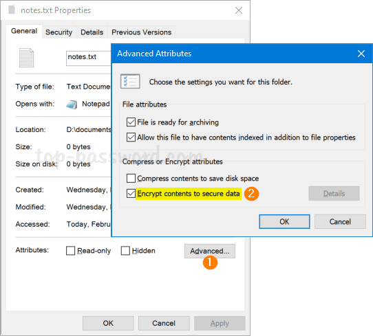 how to create a password protected folder on windows 8.1