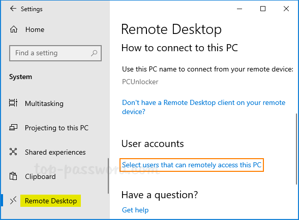 microsoft remote desktop connection client pc