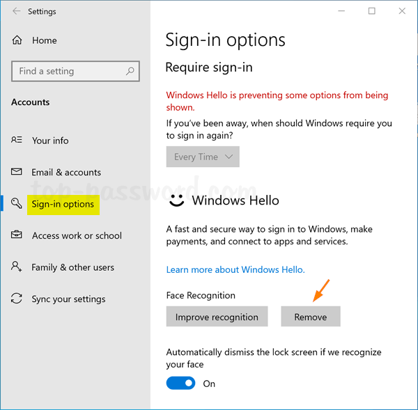 remove windows security button from logon screen