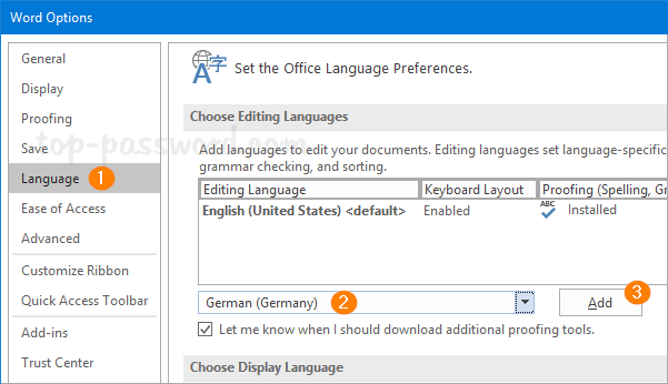 how to set default font in word 2019