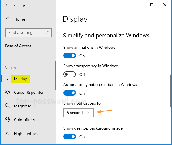windows 10 notifications disappear