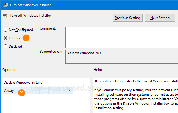 anuluj proces instalacji oprogramowania systemu Windows