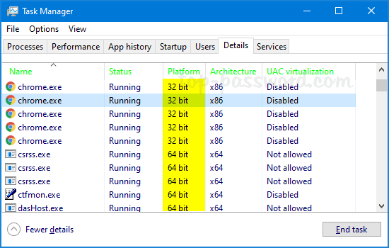 windows only running 32 bit on 64 bit