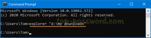 How to Open File Explorer from Command Prompt in Windows 10 | Password ...